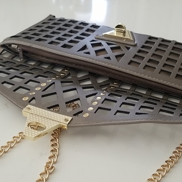 Laser Cut Crossbody Clutch Purse - Picture 3 of 6